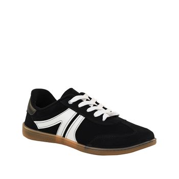 Tenis-Casual-Preto-e-Branco-Retro-|-Moleca-Tamanho--35---Cor--PRETO-0